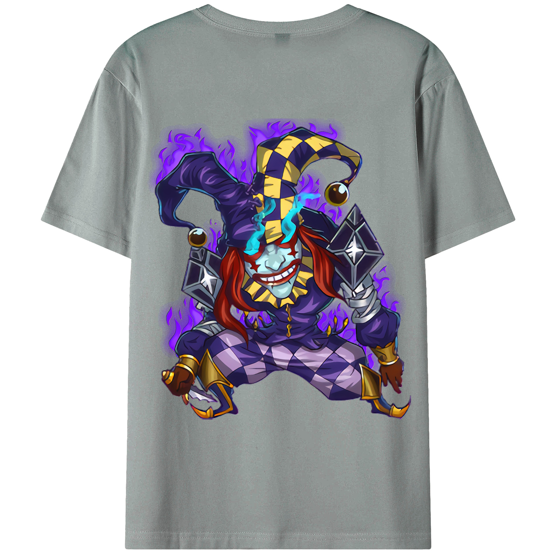 （画像用） リーグ・オブ・レジェンド League of Legends LOL 綿100％ メンズ半袖Tシャツ（バックプリント） 通気性